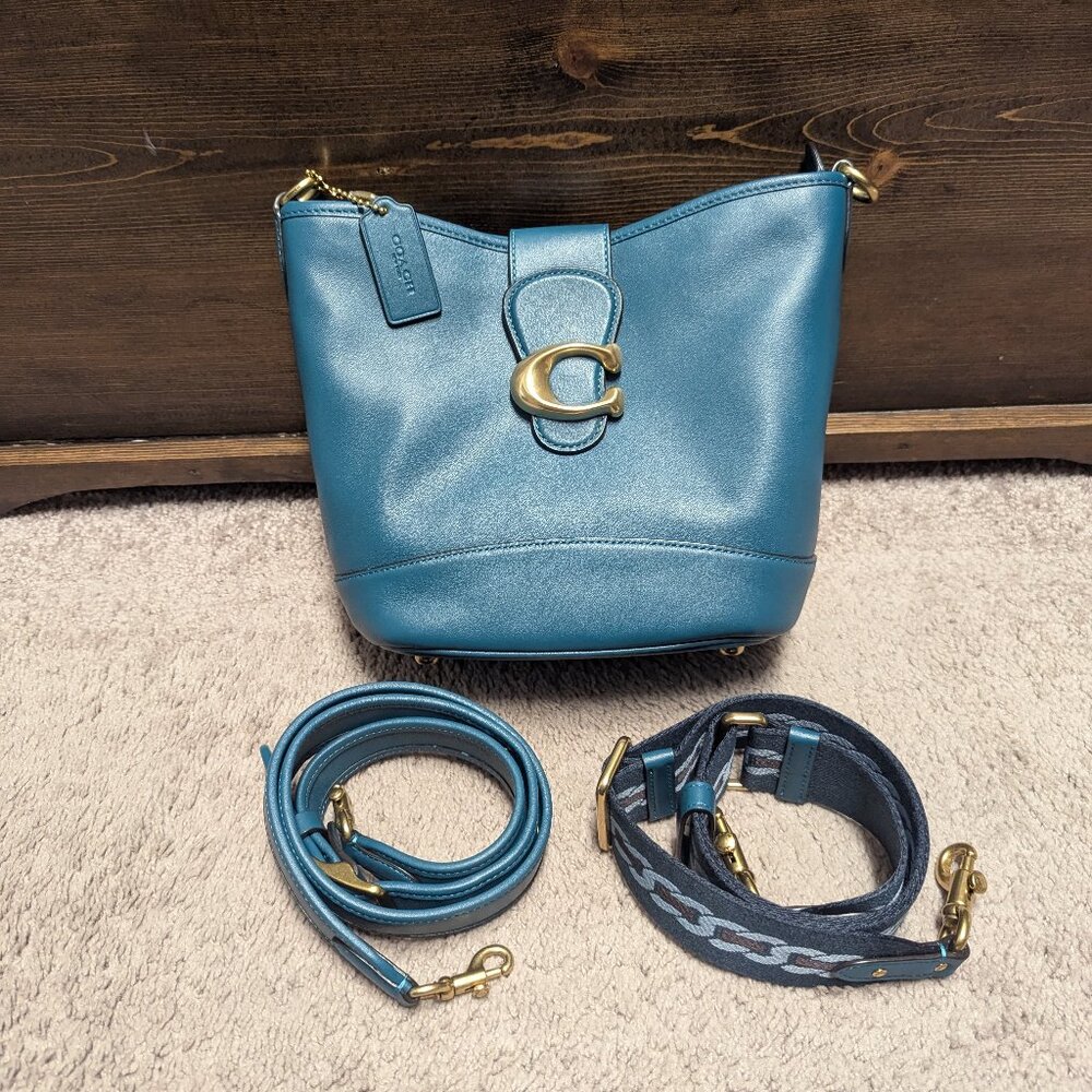 Coach Tali Bucket Bag in Deep Turquoise